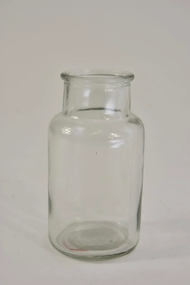 Fles glas AMBON helder D7 H13cm