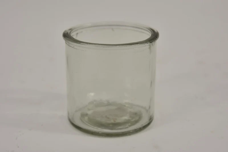 Glaspot cilinder helder D8 H8cm