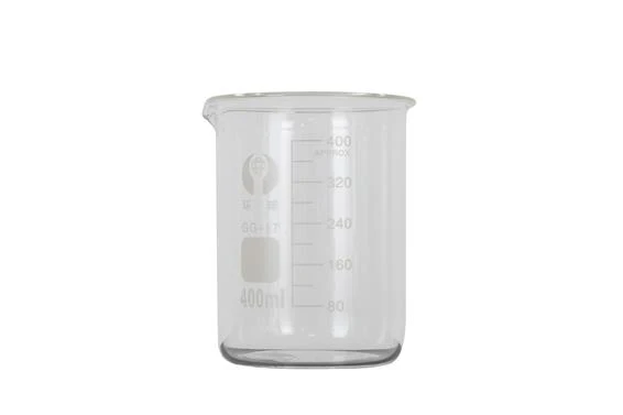 Cup glass with measurement 9x9x11cm Transparent