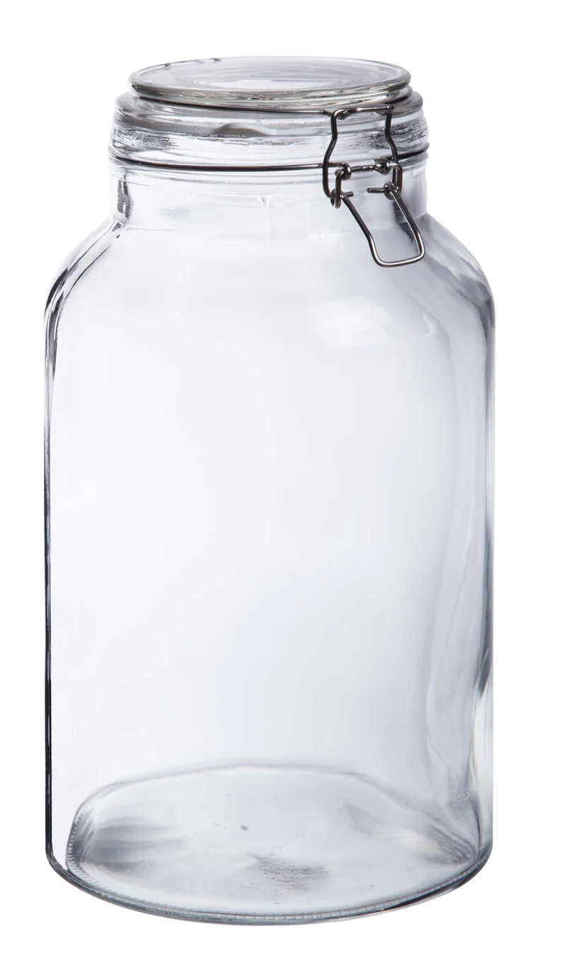 Voorraadpot glas rond ''Cottage'' 5L H32,5 D18,5cm