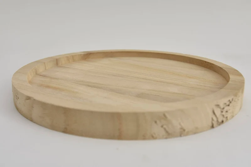 Houten plateau/onderbord naturel 25cm