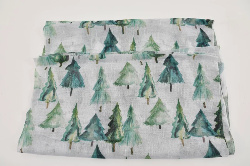 Tafelloper kerstbomen ca.46x250cm groen