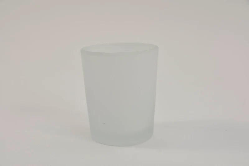 Doos á 24 Waxineglas Recht matwit D5,5 H6,5cm