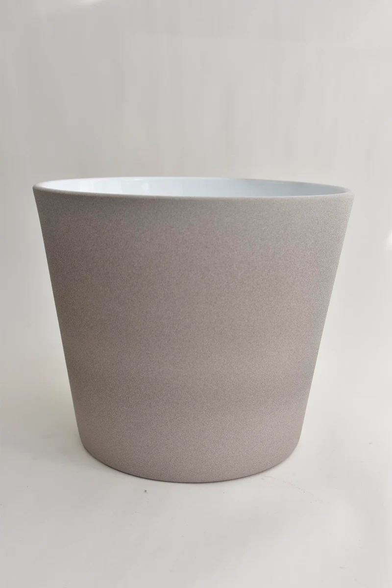 Konische pot sand greige 28 cm serrie 440