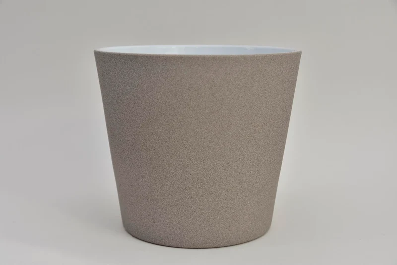 Konische pot sand greige 17 cm serrie 440