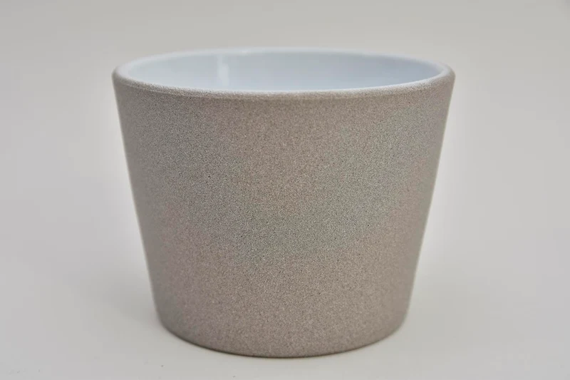 Konische pot sand greige 10 cm serrie 440