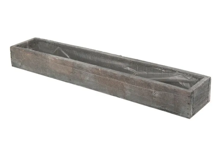Houten tray 50x9x6cm Dark Grey Wash