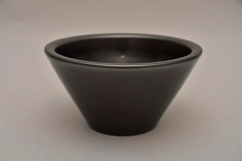 Conische Schaal Deko, 21 cm - Graphite