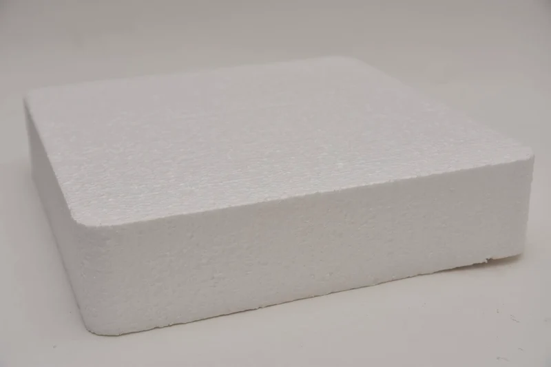 Styropor dummy vierkant afgerond 30x30x7