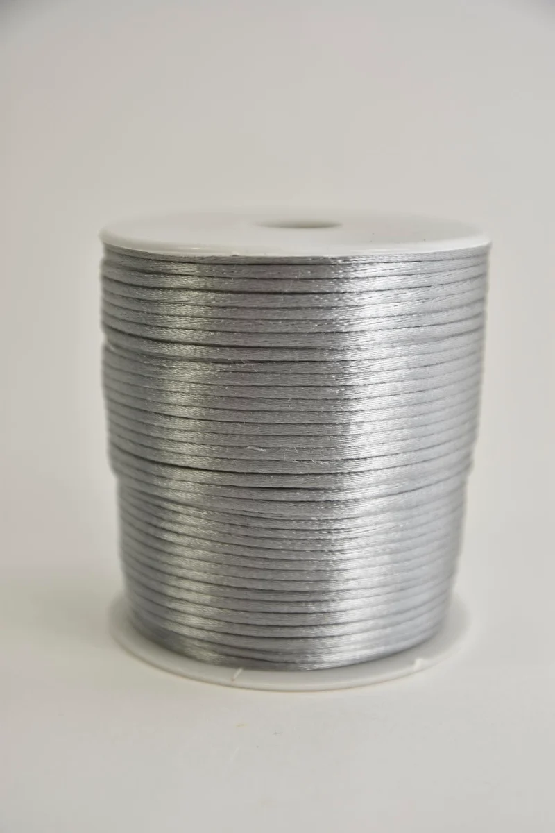 Mouse tail 2mm x 100mtr platina grijs