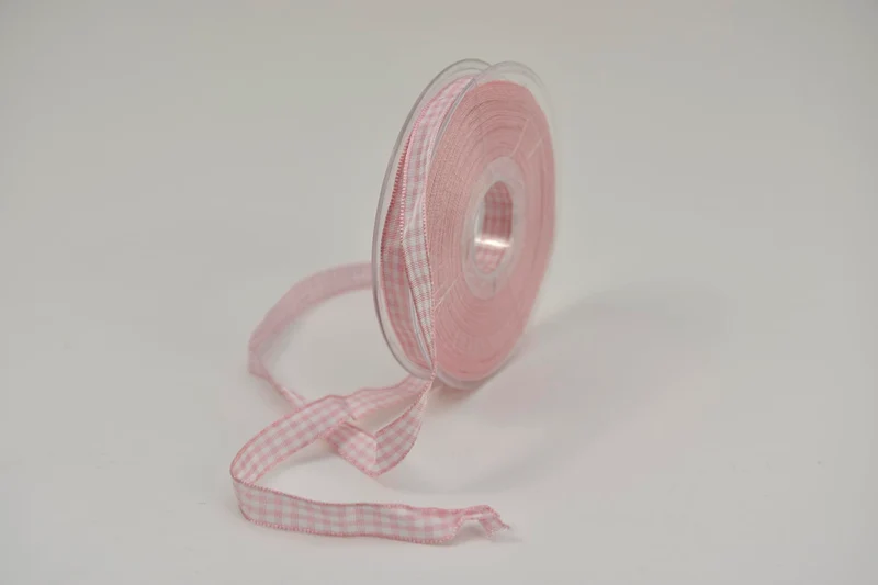 Nastro Vichy 10mm x 20mtr pink