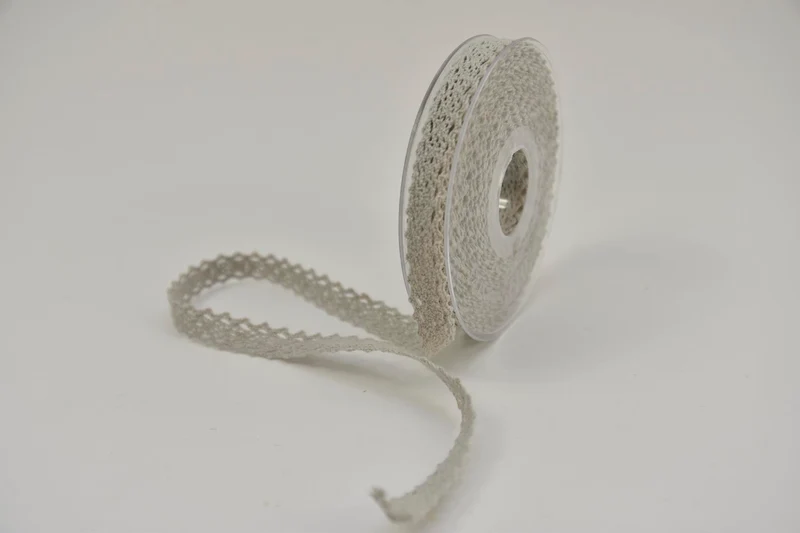 SMALL LACE MM15X10MT LIGHT GREY