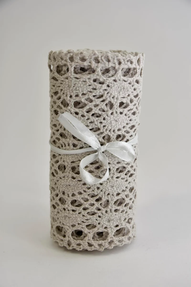 STIFFED LACE CM15X1,8MT LIGHT GREY