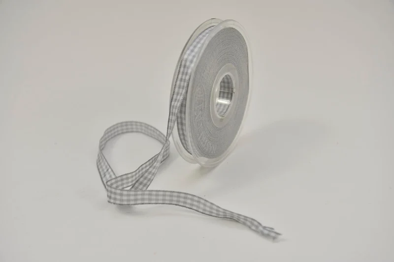 Nastro Vichy 10mm x 20mtr Grey