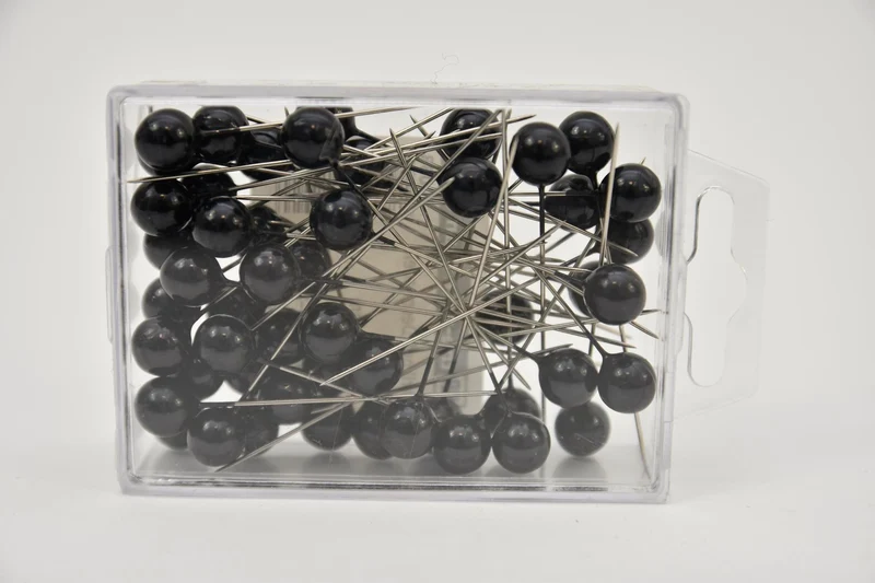 Pushpins zwart 10mm 50stk