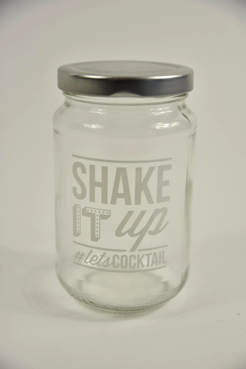 Cocktailshaker met recepten D7 H12cm