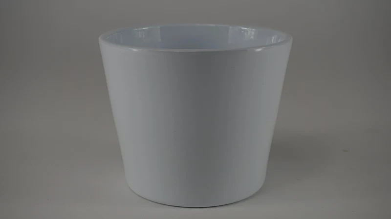 Konische pot glanswit 12 cm serie 440