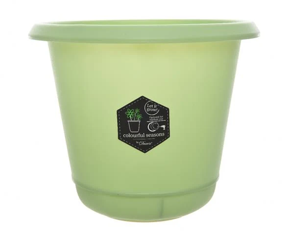 plastic flower pot mint dia15x14cm