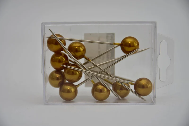 Parelspelden 15x75mm goud doosje a 10 stuks