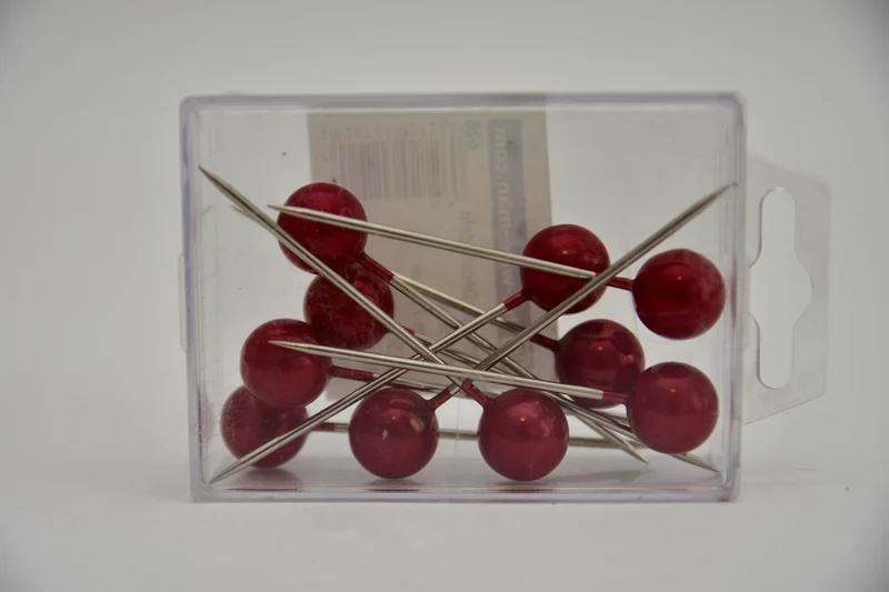 Pushpins rood 15mm 10stk