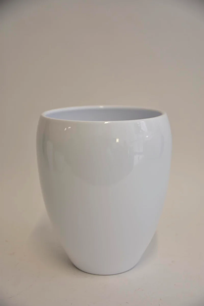 Vaas Bowl, 23 cm - Glans Wit
