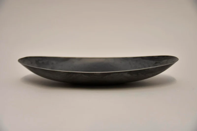 Schaal ovaal grijs 30x15x5cm