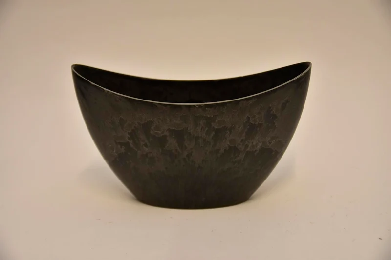 Ovale pot grijs 24x10x15cm