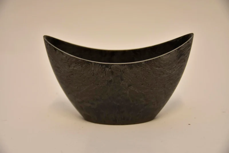 Ovale pot grijs 20x9x11cm
