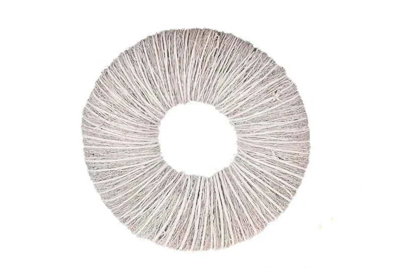 Twig wreath 45x10cm white-wash