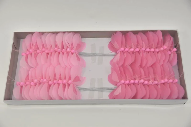 w/b. 48 butterflies/pick lightpink 8cm