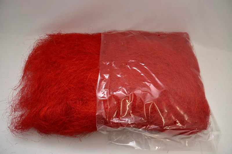 Flachshaar Sisal rot 300gram