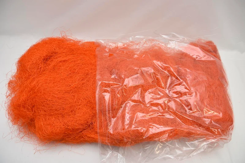 Flachshaar Sisal orange 300gram