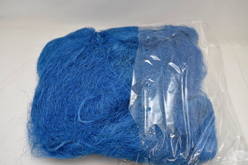 Flachshaar Sisal Irisblau 300gram