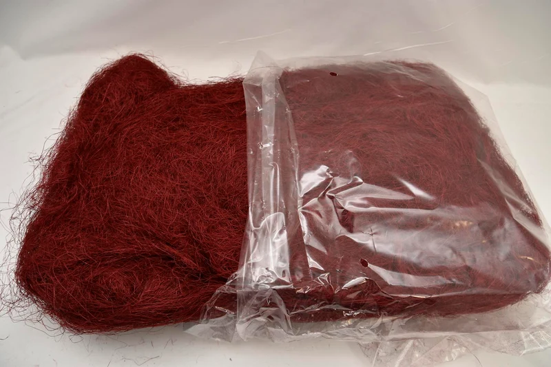 Flachshaar Sisal Bordeaux 300gram