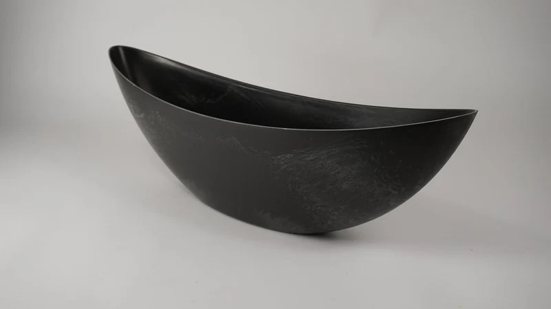 Boot schaal grijs 66x16,5x21cm