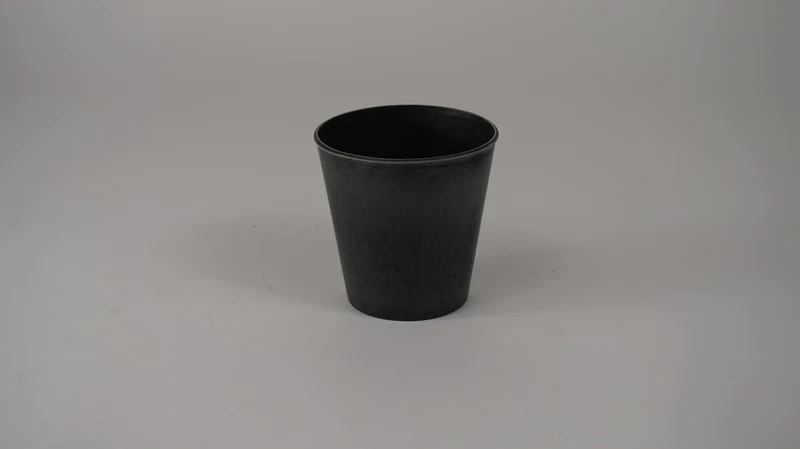 Pot rond grijs D11 H10,5cm