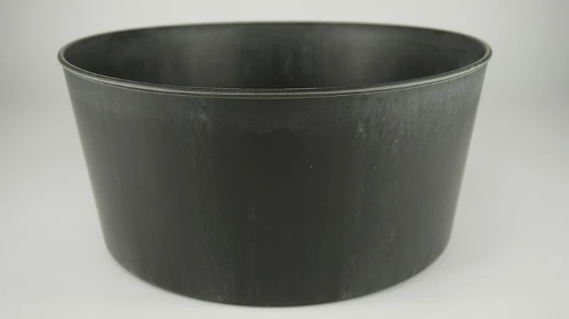 Teil rond grijs D29 H14cm