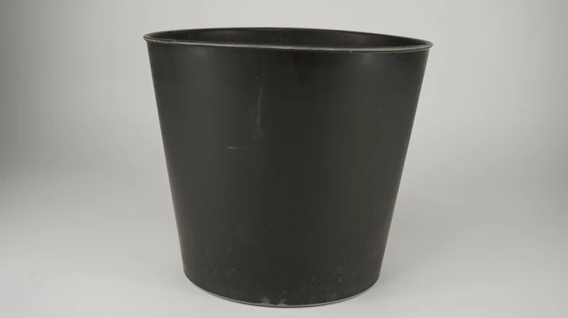 Pot rond grijs D23 H20