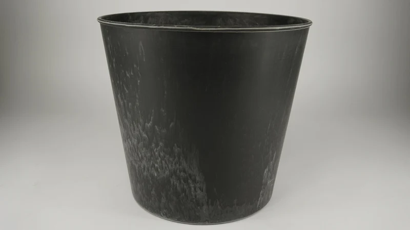Pot rond grijs D27 H25cm