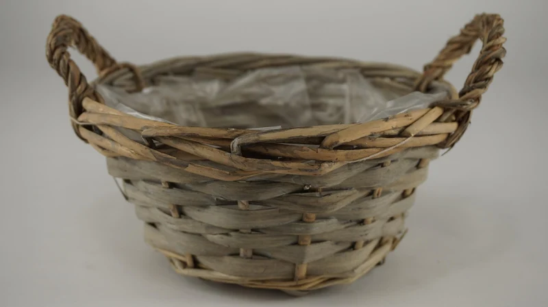 Schilmand riet grijs 19x9cm