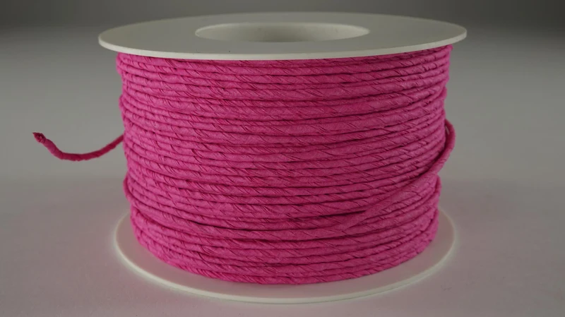 Papierdraad 100 meter rol pink