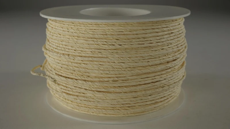Papierdraad 100 meter rol roomwit