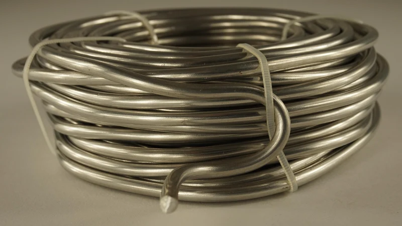 Aluminiumdraad zilver 5mm 19mtr 1kg