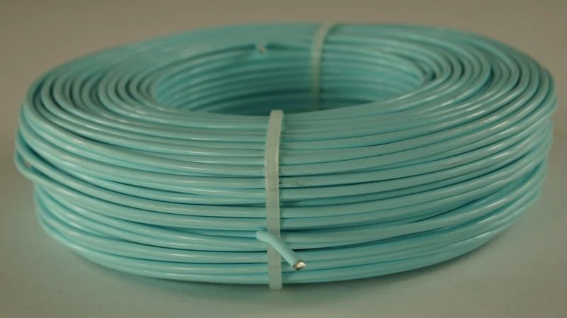 Aluminiumdraad pastell blauw 2mm 60mtr 500gr