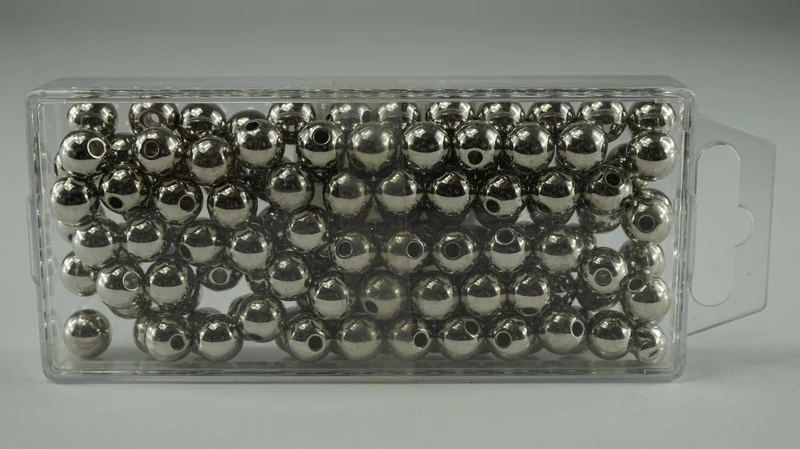 Parels zilver metallic 10mm 115st