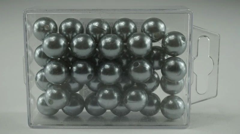 Parels 14 mm zilver 35Stk