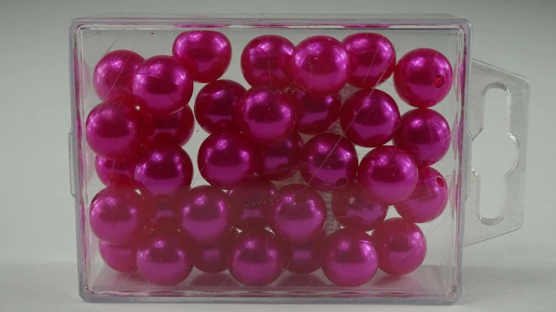 Parels 14 mm fuchsia 35Stk