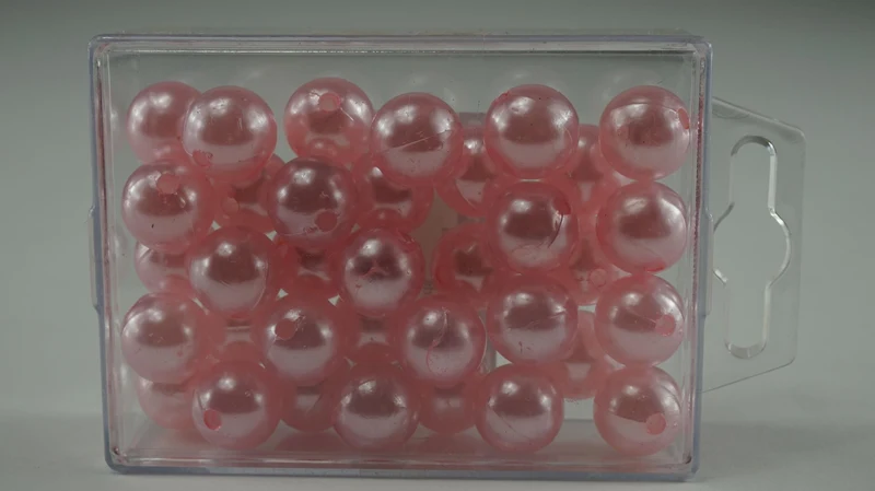 Parels 14 mm roze 35Stk