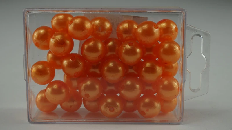 Parels 14 mm oranje 35 stuks