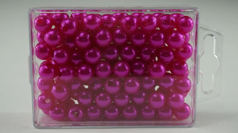 Parels 10 mm fuchsia 115stk